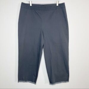 Nic+zoe Frayed Cotton Cropped Pants Size 16